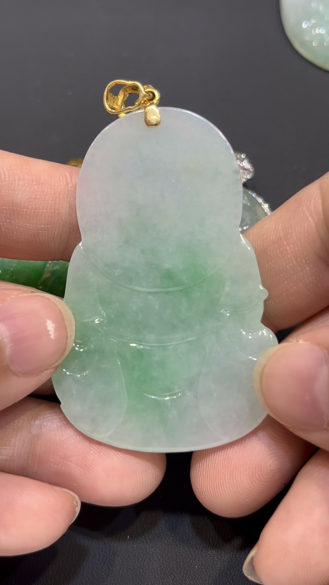 翡翠觀音吊墜|老坑玉料 × 官印造型 × 男士守護 × 大器觀音 × 仕途寓意精品|翡翠推薦 #779 6 翡翠觀音吊墜|老坑玉料 × 官印造型 × 男士守護 × 大器觀音 × 仕途寓意精品|翡翠推薦 #779 - Image 6