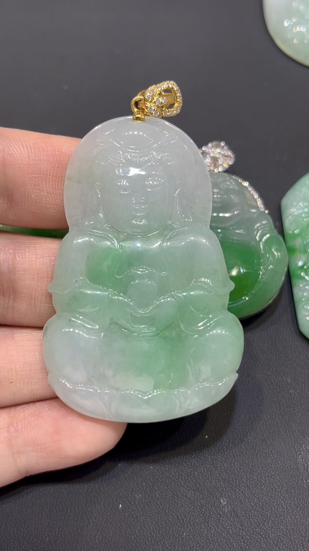 翡翠觀音吊墜|老坑玉料 × 官印造型 × 男士守護 × 大器觀音 × 仕途寓意精品|翡翠推薦 #779 7 翡翠觀音吊墜|老坑玉料 × 官印造型 × 男士守護 × 大器觀音 × 仕途寓意精品|翡翠推薦 #779 - Image 7