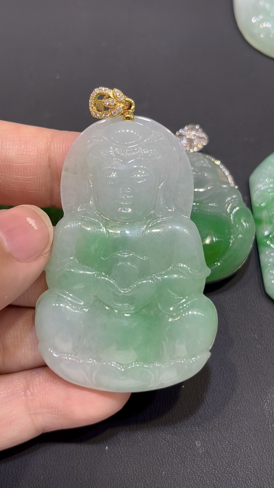 翡翠觀音吊墜|老坑玉料 × 官印造型 × 男士守護 × 大器觀音 × 仕途寓意精品|翡翠推薦 #779 11 翡翠觀音吊墜|老坑玉料 × 官印造型 × 男士守護 × 大器觀音 × 仕途寓意精品|翡翠推薦 #779 - Image 11