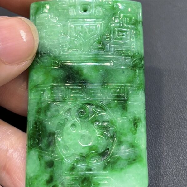 翡翠仿古吊墜｜花青種玉料 × 古色古香 × 紋理自然 × 收藏級文化精品｜翡翠推薦 #793