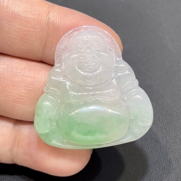 翡翠佛公吊墜｜淺綠高種水 × 香港舊工 × 精緻立體雕刻 × 福氣守護推薦 #795