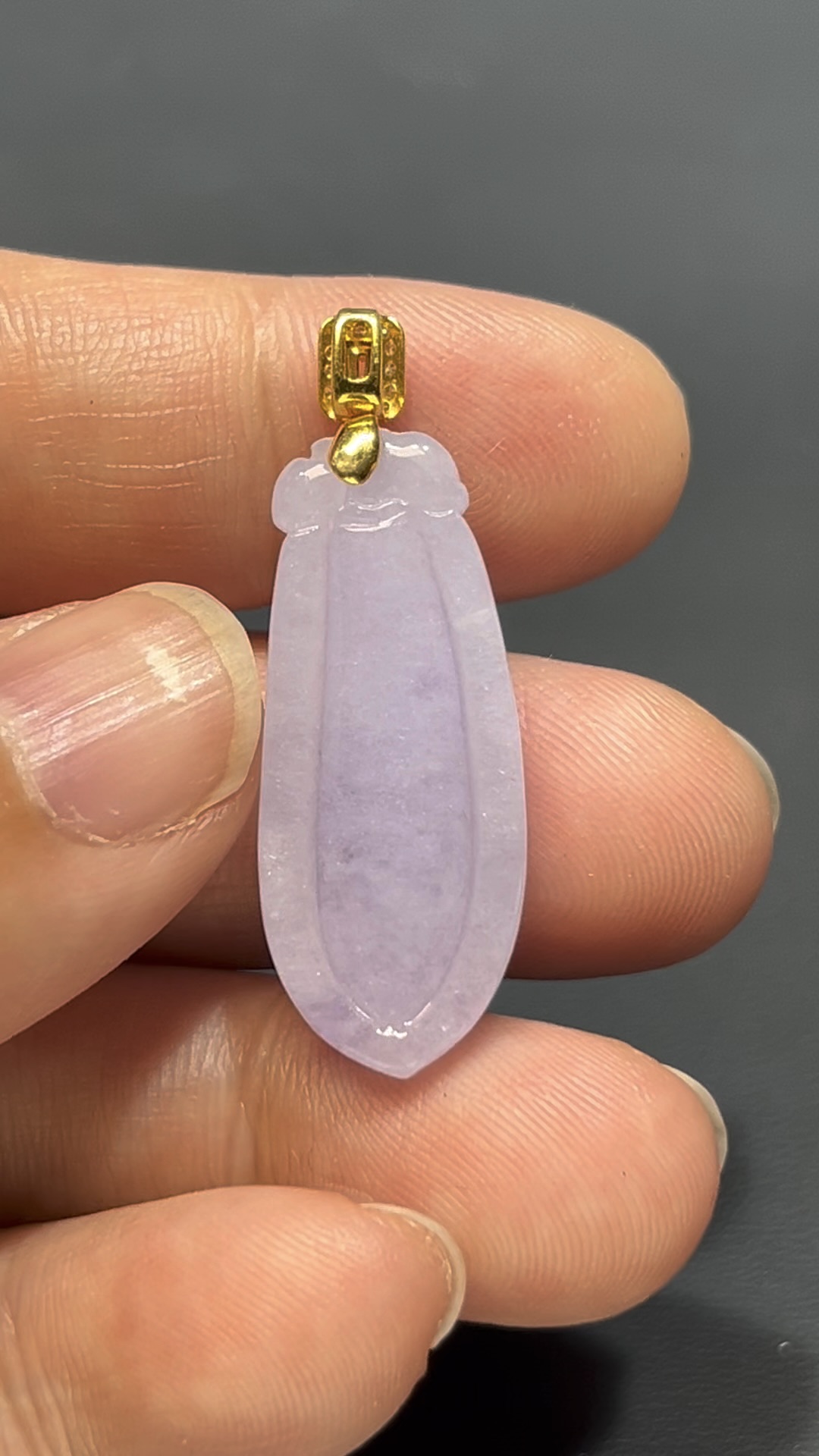 翡翠福瓜吊墜|紫羅蘭翡翠 × 18K黃金鑲嵌 × 福氣隨身 × 高雅精品推薦 #814 5 翡翠福瓜吊墜|紫羅蘭翡翠 × 18K黃金鑲嵌 × 福氣隨身 × 高雅精品推薦 #814 - Image 5