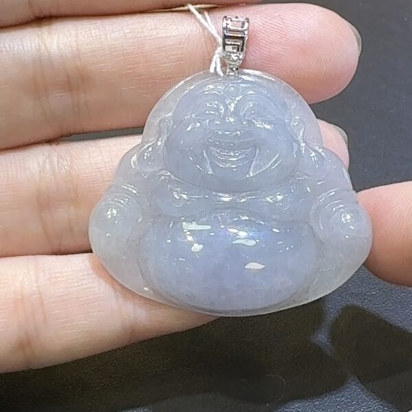 翡翠佛公吊墜｜紫羅蘭翡翠 × 開心神態 × 女士喜愛 × 福氣守護推薦 GL176150