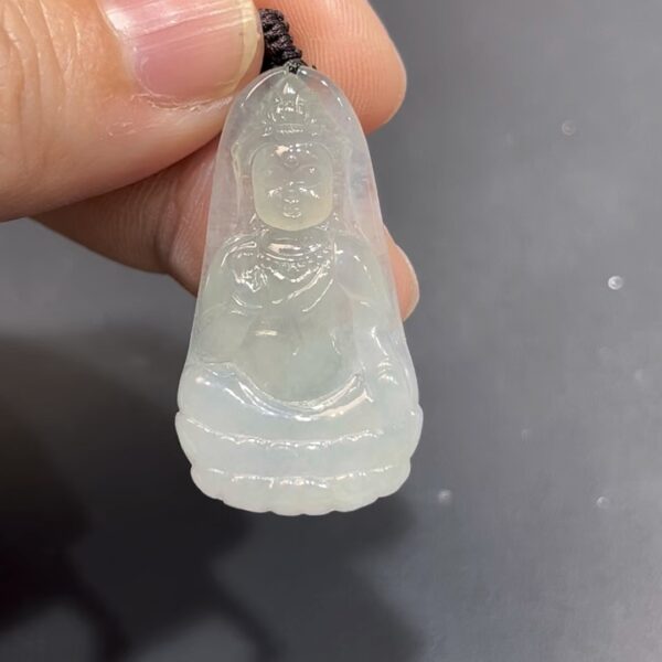 翠寶寶觀音吊墜｜緬甸翡翠 × 可愛立體 × 磨砂拋光 × 水頭佳推薦 #838