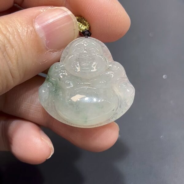 翡翠佛公吊墜｜緬甸翡翠 × 笑容親切 × 大腹便便 × 水頭佳推薦 #839