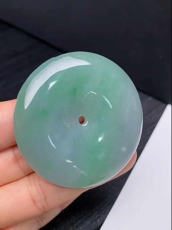 仿古龍紋翡翠平安扣|守護平安吉祥 #852 4 仿古龍紋翡翠平安扣|守護平安吉祥 #852 - Image 4