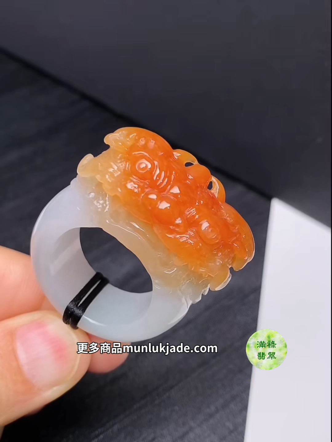 紅翡貔貅戒指|雕刻細緻招財辟邪 #865 1 紅翡貔貅戒指|雕刻細緻招財辟邪 #865