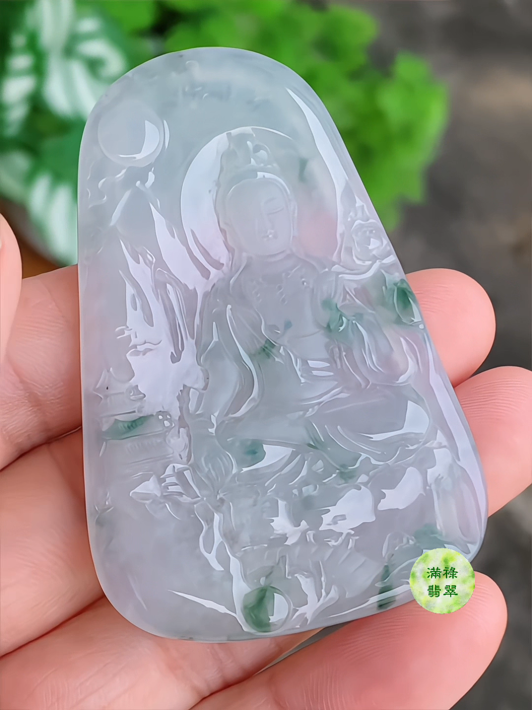 翡翠飄花觀音吊墜|慈悲守護 靈動雅緻 2 翡翠飄花觀音吊墜|慈悲守護 靈動雅緻 - Image 2