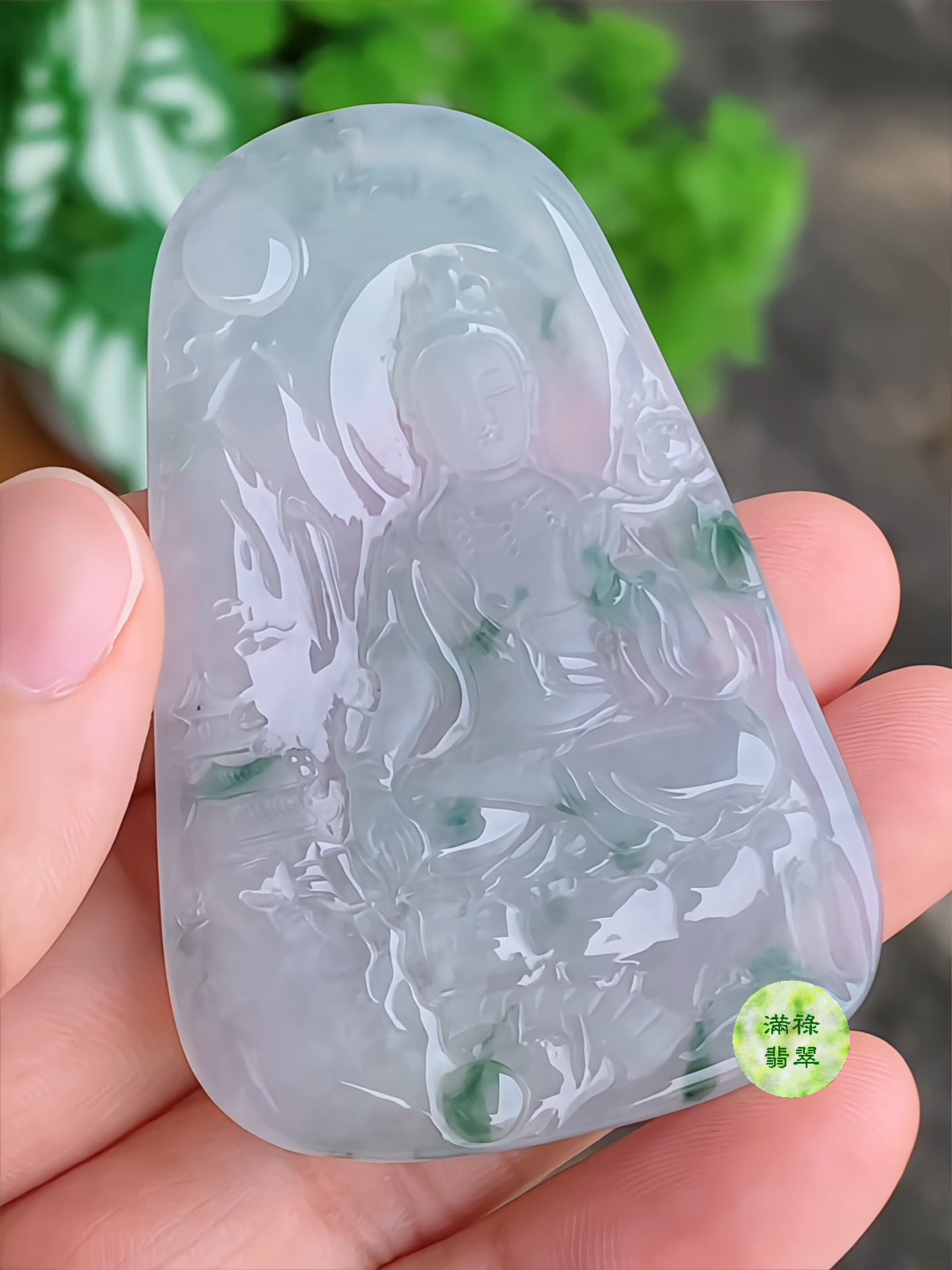 翡翠飄花觀音吊墜|慈悲守護 靈動雅緻 7 翡翠飄花觀音吊墜|慈悲守護 靈動雅緻 - Image 7