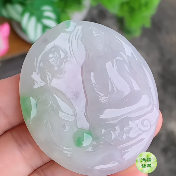 翡翠普賢菩薩吊墜｜莊嚴守護 智慧吉祥