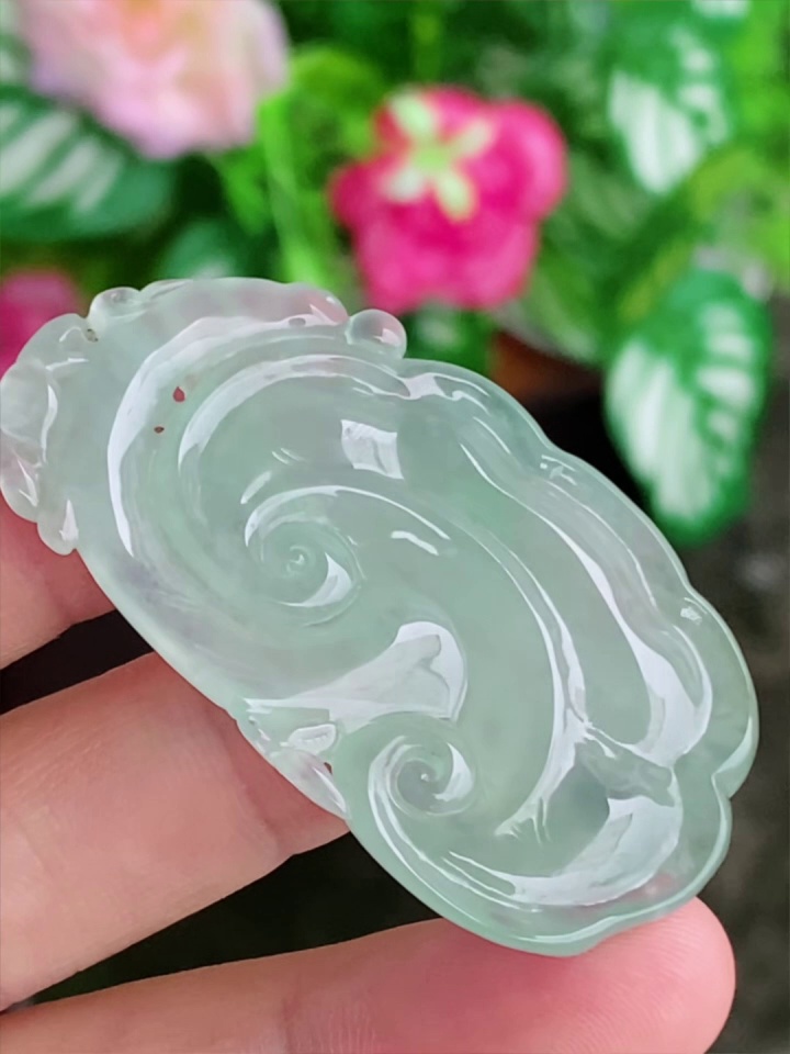 天然緬甸翡翠 老種起膠翡翠如意吊墜|小猴靈芝長壽寓意 7 天然緬甸翡翠 老種起膠翡翠如意吊墜|小猴靈芝長壽寓意 - Image 7