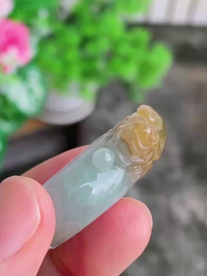 天然緬甸翡翠老種黃翡貔貅戒指|19mm內徑招財開運|香港翡翠網店精選推薦 6 天然緬甸翡翠老種黃翡貔貅戒指|19mm內徑招財開運|香港翡翠網店精選推薦 - Image 6