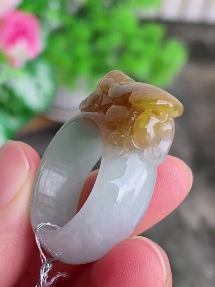天然緬甸翡翠老種黃翡貔貅戒指|19mm內徑招財開運|香港翡翠網店精選推薦 9 天然緬甸翡翠老種黃翡貔貅戒指|19mm內徑招財開運|香港翡翠網店精選推薦 - Image 9