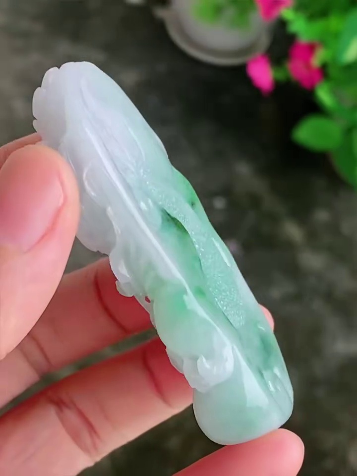 天然A貨翡翠【龍吐珠】龍牌吊墜 65.5mm|滿祿翡翠 9 天然A貨翡翠【龍吐珠】龍牌吊墜 65.5mm|滿祿翡翠 - Image 9