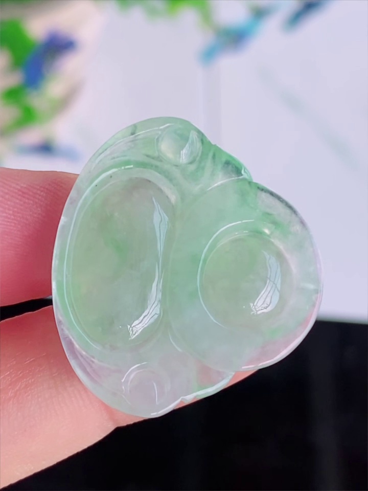 糯冰種淺綠玉佛天然 A 貨翡翠彌勒佛吊墜 29.5mm|清美溫潤 招福保平安|滿祿翡翠 9 糯冰種淺綠玉佛天然 A 貨翡翠彌勒佛吊墜 29.5mm|清美溫潤 招福保平安|滿祿翡翠 - Image 9
