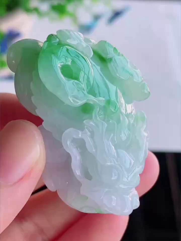 【立體精雕貔貅】天然 A 貨翡翠貔貅吊墜 47.8mm|招財納福 祥瑞護主|滿祿翡翠 1 【立體精雕貔貅】天然 A 貨翡翠貔貅吊墜 47.8mm|招財納福 祥瑞護主|滿祿翡翠