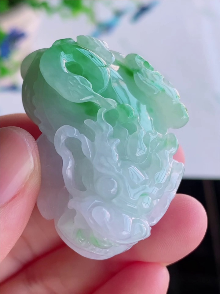 【立體精雕貔貅】天然 A 貨翡翠貔貅吊墜 47.8mm|招財納福 祥瑞護主|滿祿翡翠 2 【立體精雕貔貅】天然 A 貨翡翠貔貅吊墜 47.8mm|招財納福 祥瑞護主|滿祿翡翠 - Image 2
