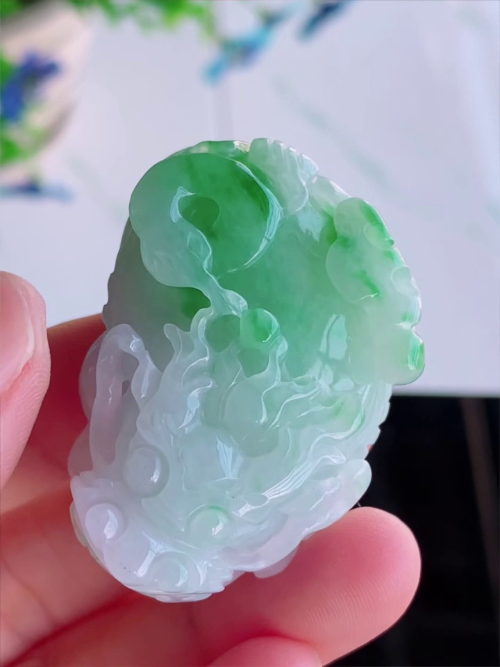 【立體精雕貔貅】天然 A 貨翡翠貔貅吊墜 47.8mm|招財納福 祥瑞護主|滿祿翡翠 6 【立體精雕貔貅】天然 A 貨翡翠貔貅吊墜 47.8mm|招財納福 祥瑞護主|滿祿翡翠 - Image 6