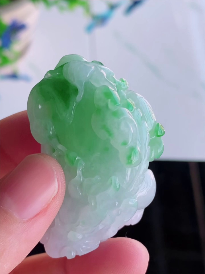 【立體精雕貔貅】天然 A 貨翡翠貔貅吊墜 47.8mm|招財納福 祥瑞護主|滿祿翡翠 7 【立體精雕貔貅】天然 A 貨翡翠貔貅吊墜 47.8mm|招財納福 祥瑞護主|滿祿翡翠 - Image 7