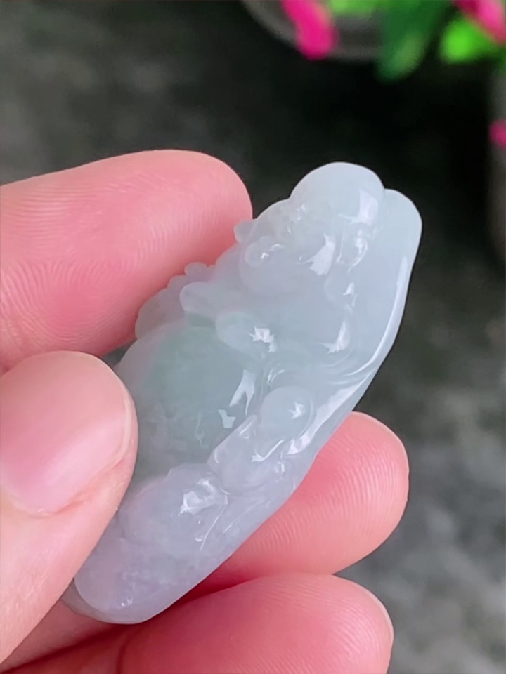 【彌勒佛】天然 A 貨翡翠彌勒佛吊墜 40.3mm|笑口常開・聚財納福・厚實飽滿 6 【彌勒佛】天然 A 貨翡翠彌勒佛吊墜 40.3mm|笑口常開・聚財納福・厚實飽滿 - Image 6