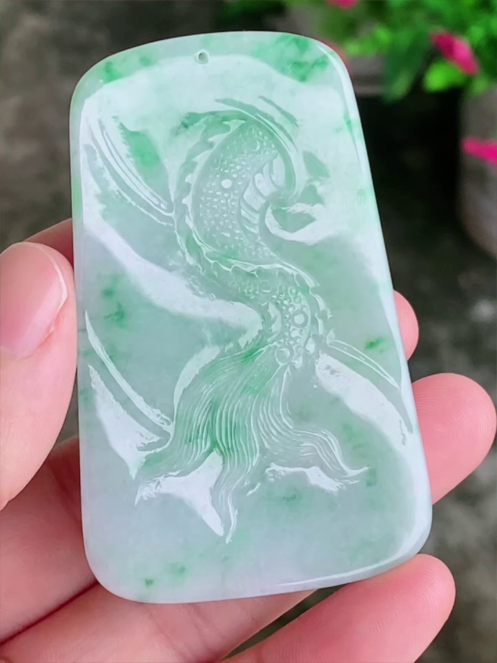 【龍牌】天然 A 貨翡翠飄花龍牌吊墜 63mm|靈氣騰飛・氣勢非凡 7 【龍牌】天然 A 貨翡翠飄花龍牌吊墜 63mm|靈氣騰飛・氣勢非凡 - Image 7