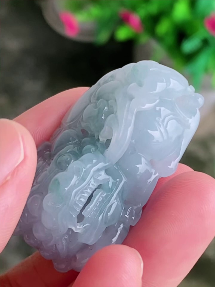 【貔貅】天然 A 貨翡翠立體飄花貔貅吊墜 41mm|招財進寶・瑞獸納福・雕工精美 5 【貔貅】天然 A 貨翡翠立體飄花貔貅吊墜 41mm|招財進寶・瑞獸納福・雕工精美 - Image 5