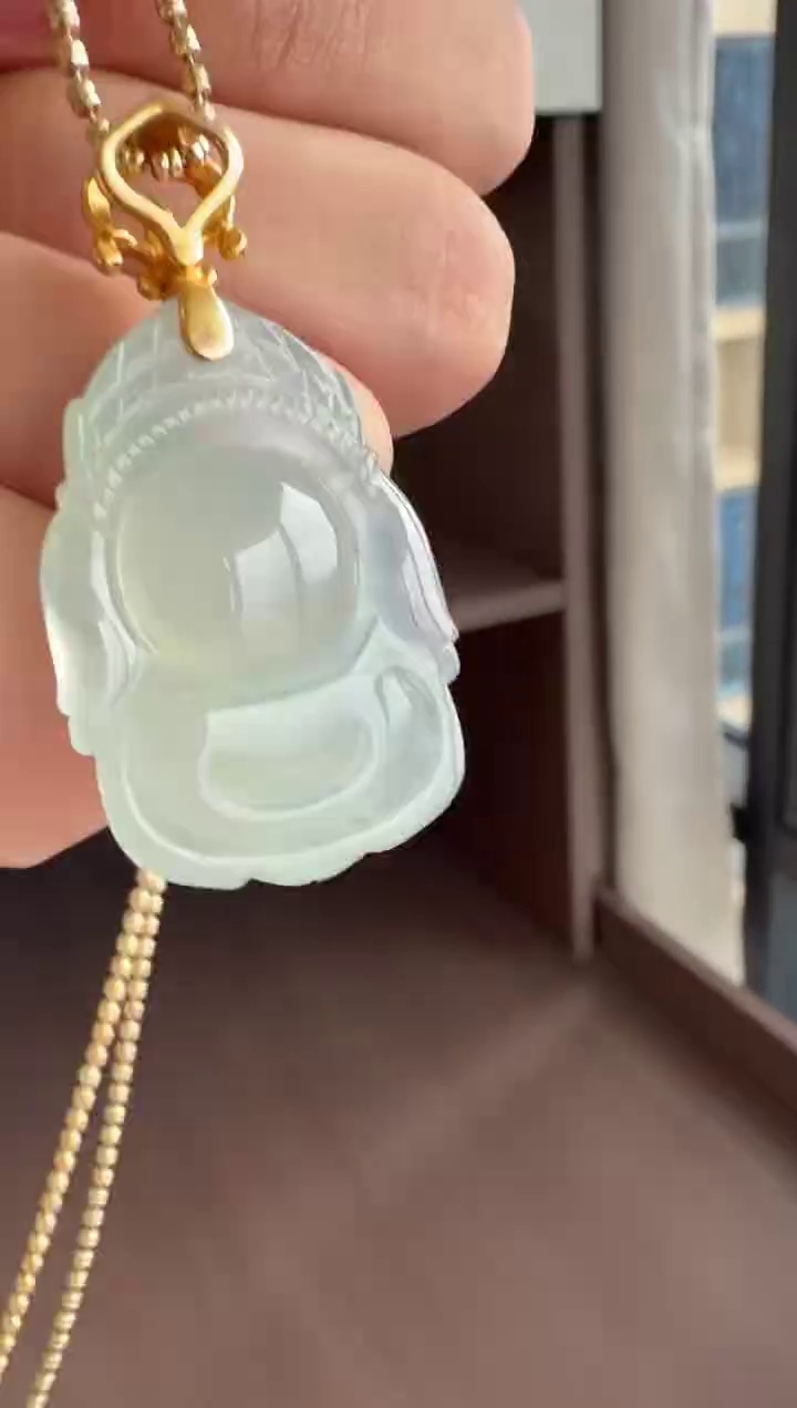 【象神】18K 金鑽石扣頭冰膠老種翡翠象神吊墜 28mm|智慧財神・老坑冰膠・福慧雙修 7 【象神】18K 金鑽石扣頭冰膠老種翡翠象神吊墜 28mm|智慧財神・老坑冰膠・福慧雙修 - Image 7
