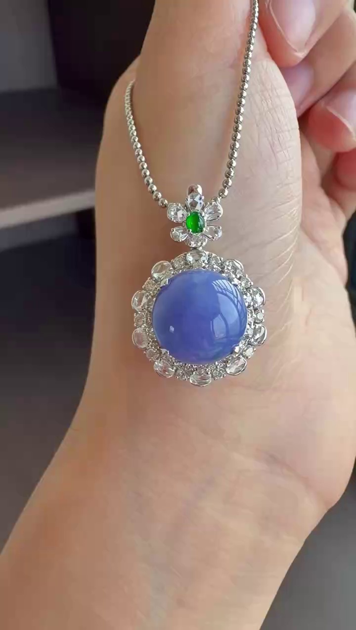 8K 金滿鑽豪華鑲嵌濃紫見光不死紫羅蘭兩用戒指/吊墜 25mm|皇家紫氣・一物多戴・雍容華貴 1 8K 金滿鑽豪華鑲嵌濃紫見光不死紫羅蘭兩用戒指/吊墜 25mm|皇家紫氣・一物多戴・雍容華貴